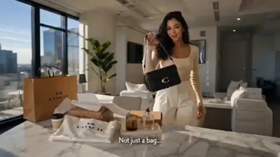 Luxury Bag Unboxing Cinematic Video Prompt