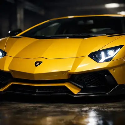 Hyperrealistische Muscle-Car-Vorlage mit Farb- und Markenplatzhaltern