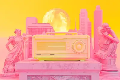 Surrealist Vaporwave Collage Prompt