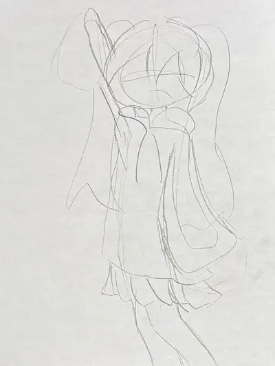 Turning a child's rough sketch into a new-angle drawing with Nano Banana Pro