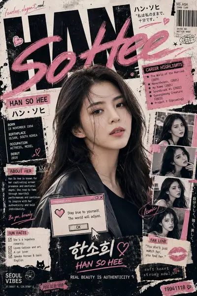 Japanese Street-Art Editorial Poster for Artist