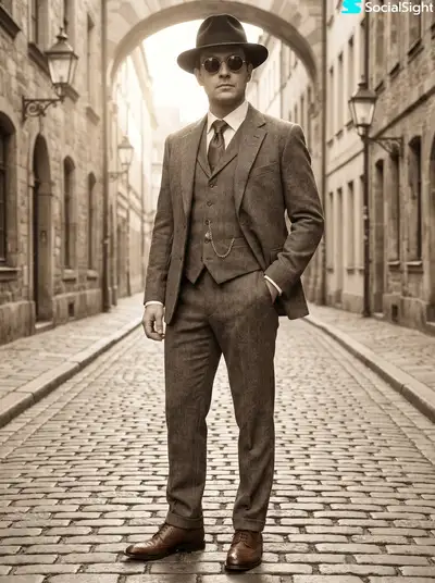1920s Vintage Gentleman Portrait
