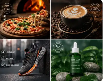 Ultra-realistic premium coffee advertisement photo