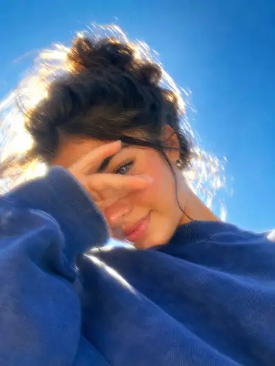 Dreamy Golden Hour Portrait with Cobalt Sky