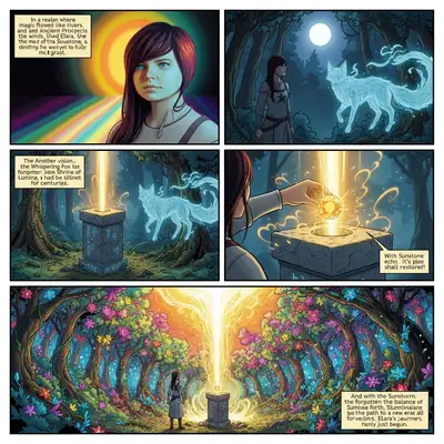 Fantasy Comic Book Strip Generator