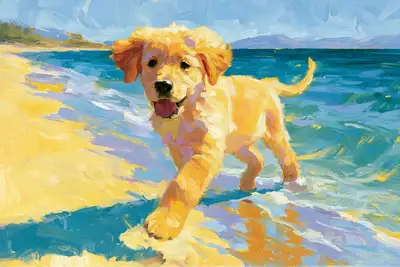 Summer Sunlit Oasis Portrait Template