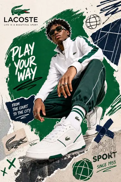 Bold streetwear collage brand campaign template