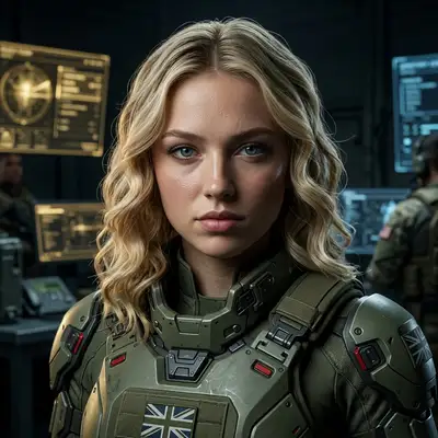 Elite Female Special Forces Portrait