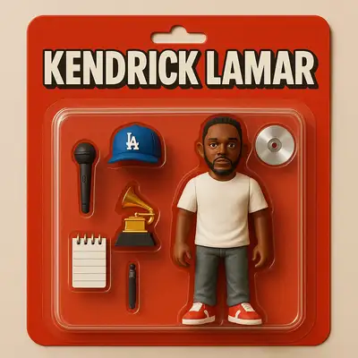 Kendrick Lamar Action Figure Blister Pack