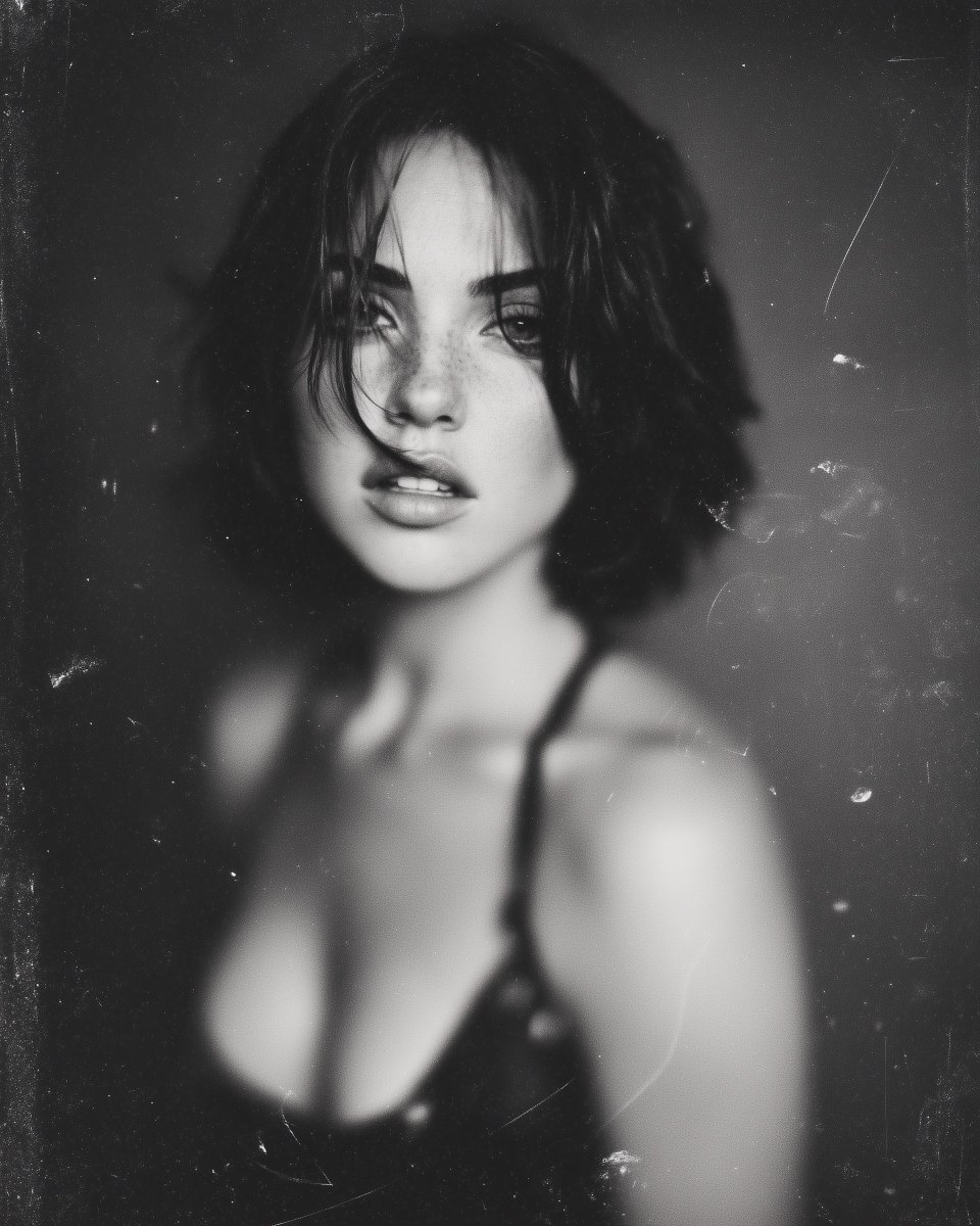 Ana de Armas Bond Girl Vintage Film Photography Style