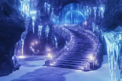 Glacial Aurora Oasis Art Prompt