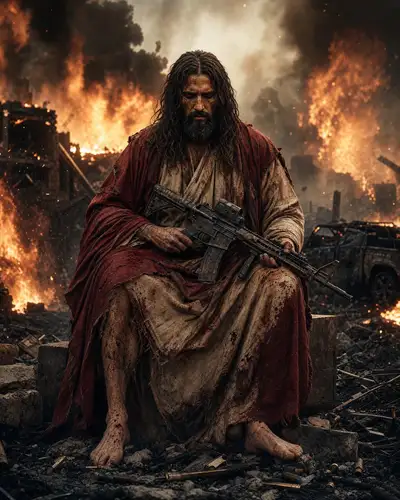 Battle-Worn Ancient Prophet Cinematic Portrait