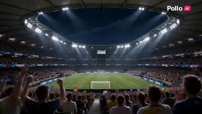 Cinematic Cyberpunk Football Goal Video Prompt
