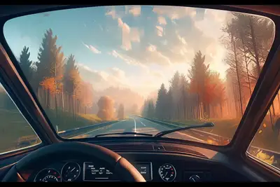 NIJI Mode Interior Vehicle Shot Prompt