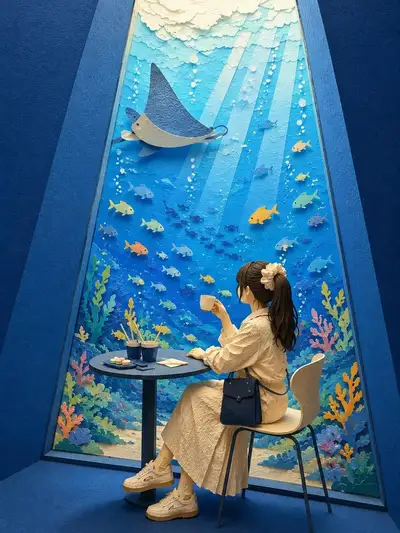 Converte uma foto em uma arte de papercraft fofa