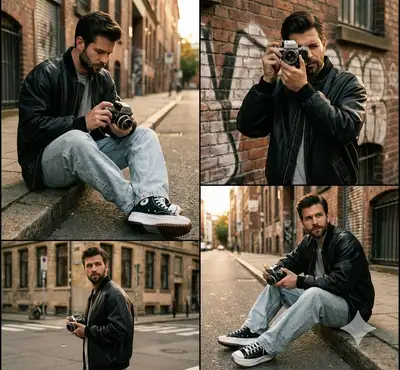 Urban Streetwear Cinematic Collage