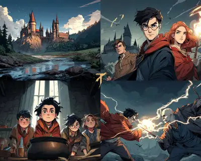 Mature Harry Potter Illustration Prompt