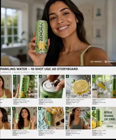 UGC beverage commercial with product macro shots (Seedance 2.0)