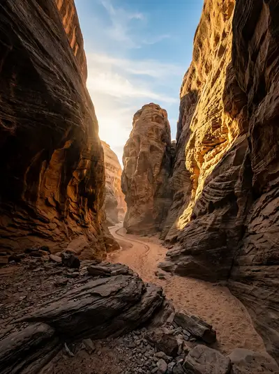 Slot Canyon Photorealistic Landscape