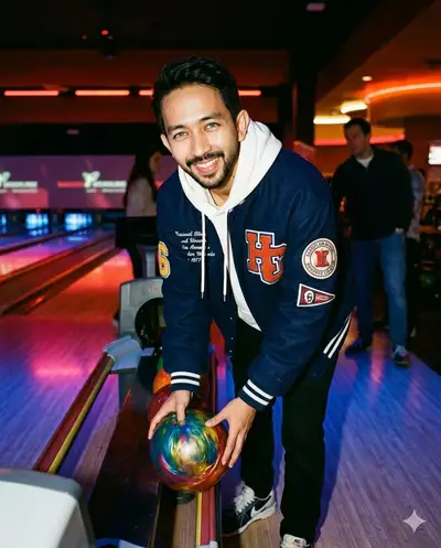 Cinematic Bowling Night Photo Prompt