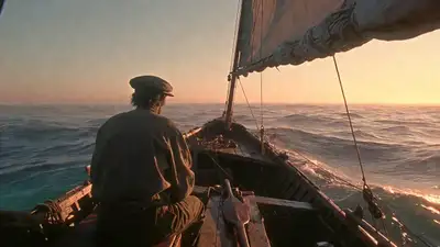 Vintage Fisherman's Boat at Golden Hour