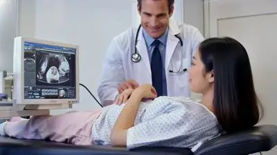 Ultrasound clinic scene
