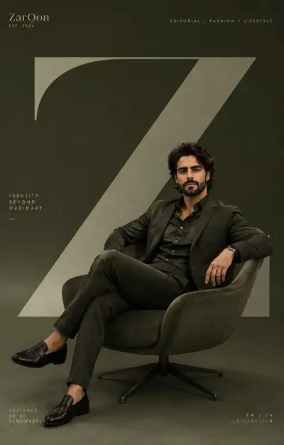 Premium Editorial Branding Poster for [ZarOon]