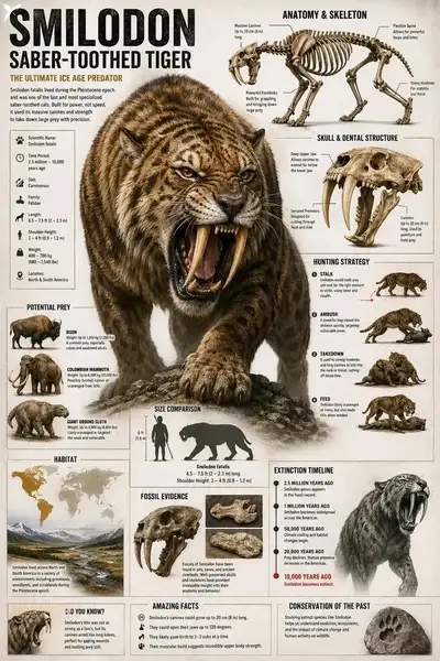 Scientific educational infographic about any creature
