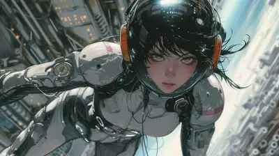 Sci-fi Manga Illustration Prompt