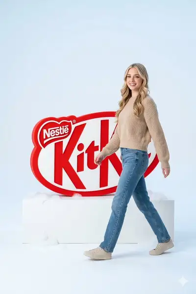 Premium KitKat Sponge Ad Campaign Photo