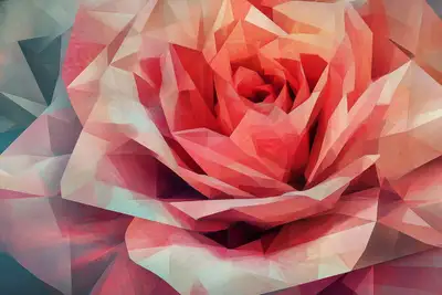 Pulsating Polygonal Fusion Art Prompt