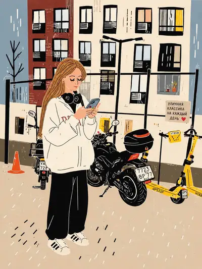 Hand-Drawn Editorial Illustration from Photo