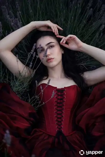 Cinematic Portrait in Lavender Field