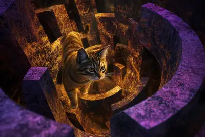 Mirror Dimension Labyrinth Art Prompt
