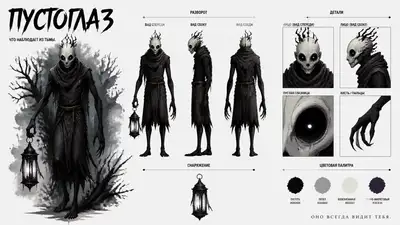 HOLLOWEYES Cinematic Character Bible Sheet