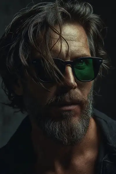 Rugged Cinematic Portrait of a Man