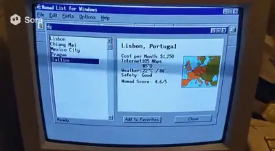 あなたのウェブサイトを1995年のWindowsアプリとして見せる（Sora 2 動画）