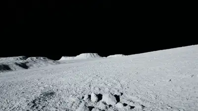 Mond-Skateboarding-Filmszene