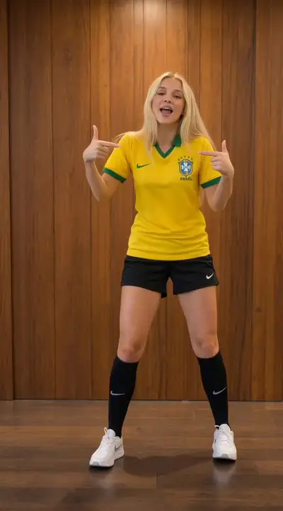 Brazil Football Kit Portrait Prompt