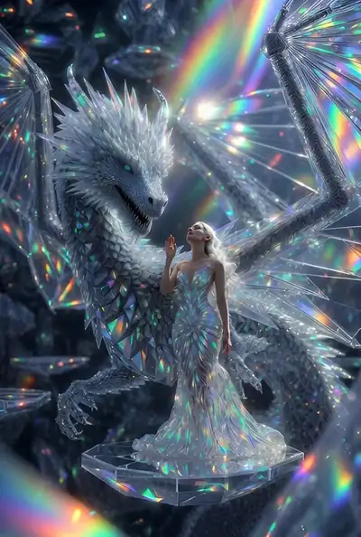 Der Video-Prompt des Fraktal-Prisma-Drachen-Archivars