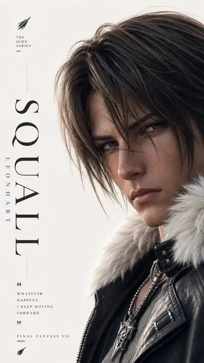 JRPG Hero Portrait - Zell Dincht Style