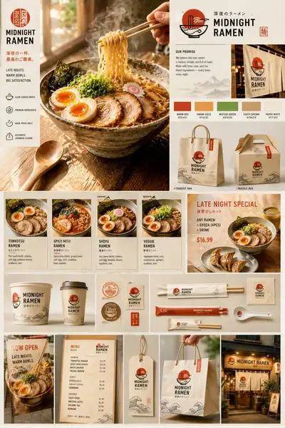 Hyper-realistic ramen hero food photography