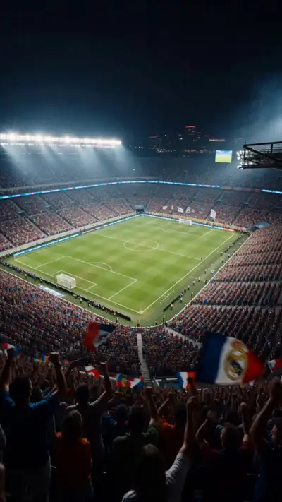 Video cinematográfico de día de partido de fútbol, del túnel al gol de la victoria