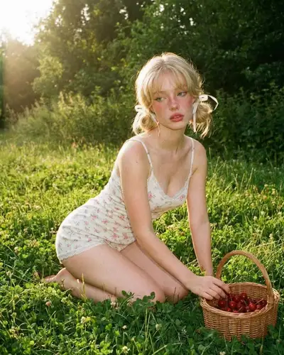 Soft Summer Meadow Portrait Prompt