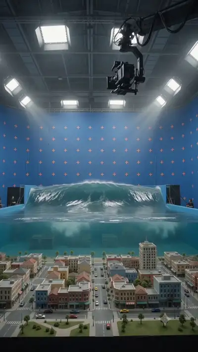 Bastidores de VFX - Cidade em Miniatura com Tanque de Ondas