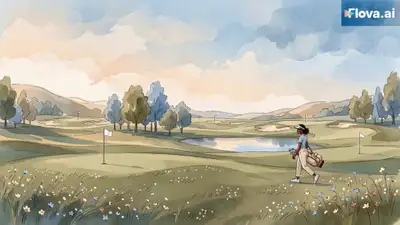 Prompt für luxuriöse Golf-Mode-Editorial-Animation