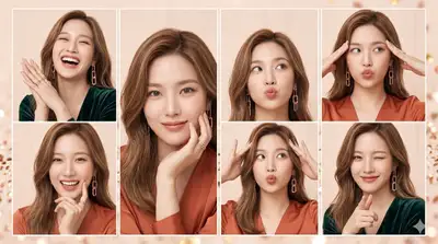 Expressive Beauty Portrait Collage