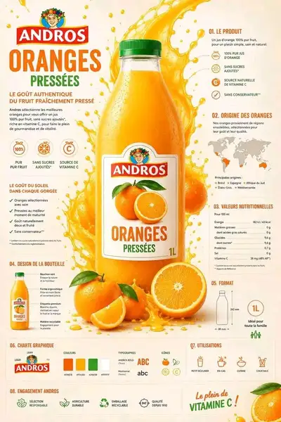 9-section numbered brand infographic advertisement poster