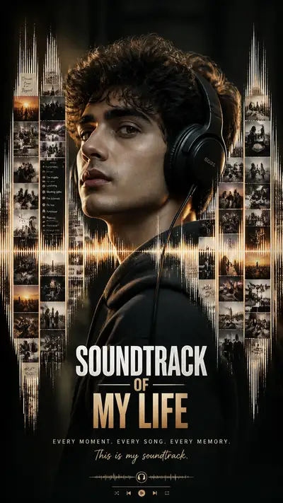 Soundtrack of My Life audio waveform poster