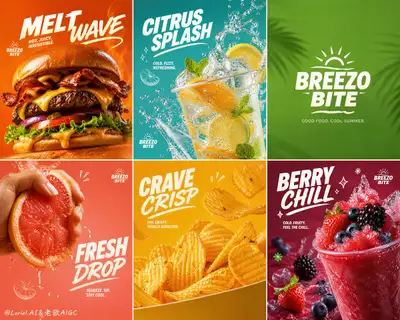 Prompt de campaña de comida rápida de verano frío contra calor para GPT Image 2